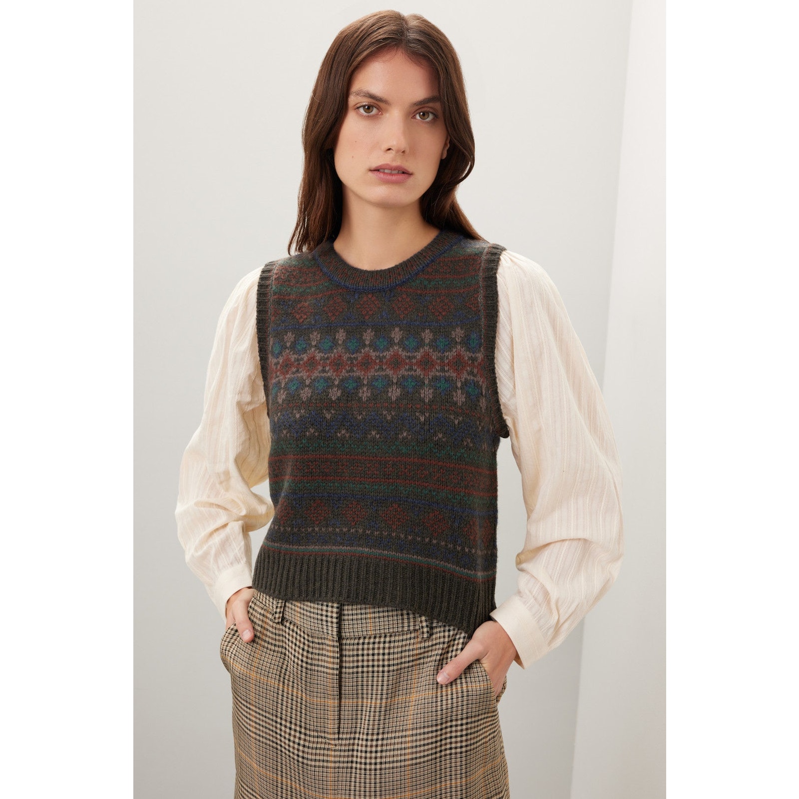 Sea New York Finja Merino Wool Sweater Vest Top